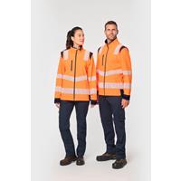 Chaqueta softshell de seguridad reciclada con mangas amovibles unisex