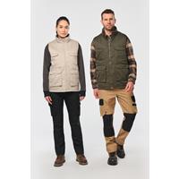 Chaleco polialgodón multibolsillos acolchado - unisex