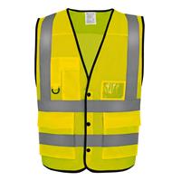 Chaleco con botones de alta visibilidad eco superior