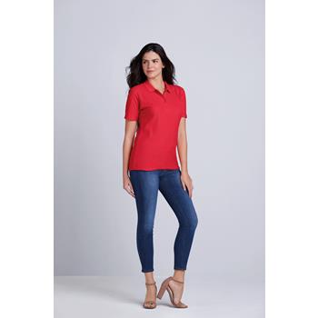 Polo sofstyle doble piqué mujer