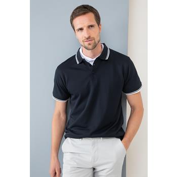Polo cool plus® con ribete