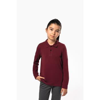 Polo manga larga infantil