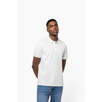 Polo de punto piqué manga corta hombre