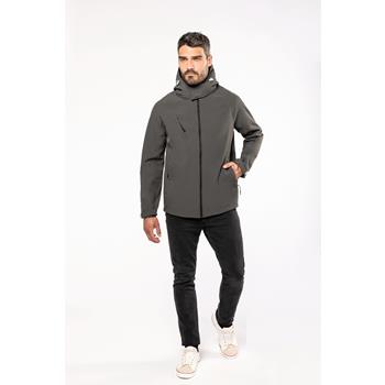 Chaqueta softshell con capucha extraíble hombre