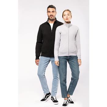 Chaqueta de felpa con cremallera mujer