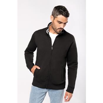 Chaqueta de felpa con cremallera hombre