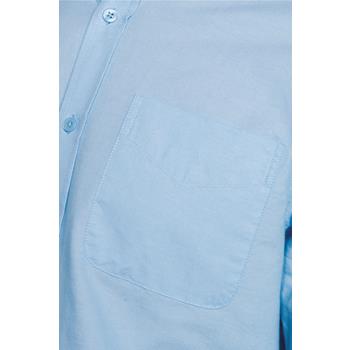 Camisa oxford lavada manga larga