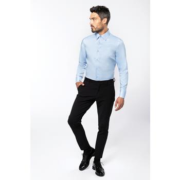 Camisa sin planchado de manga larga hombre
