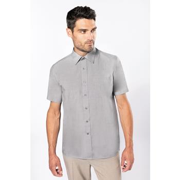 Camisa popelina de polialgodón manga corta de fácil cuidado hombre