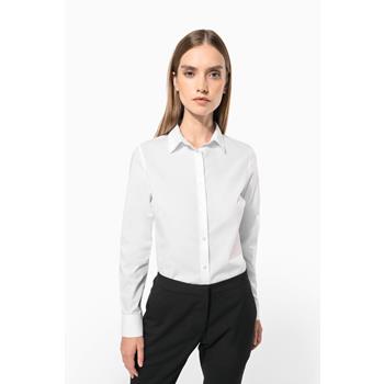 Camisa popelina de polialgodón de fácil cuidado para mujer
