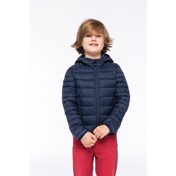 Chaqueta acolchada y ligera con capucha niños