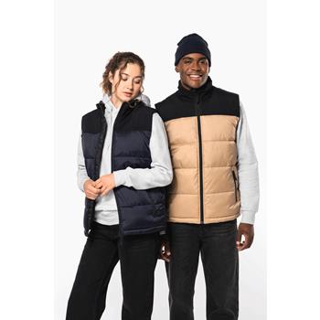 Chaleco acolchado bicolor unisex