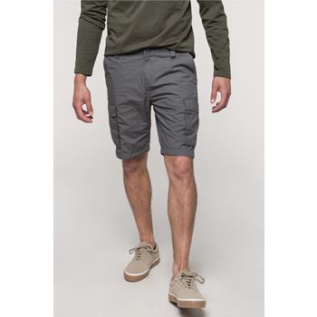 Bermuda ligera multibolsillos para hombre