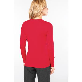 Jersey cuello de pico mujer
