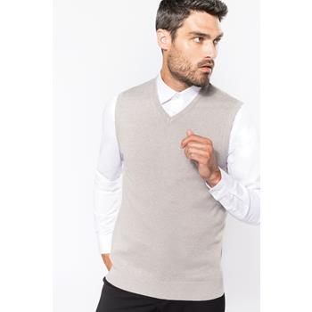 Jersey cuello de pico sin mangas