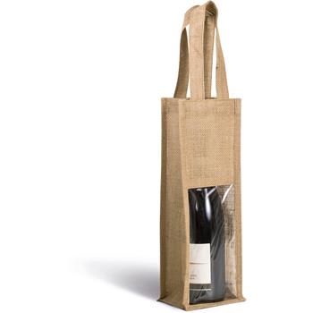 Bolsa de yute para botella