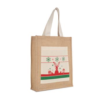 Bolsa shopper con motivos navideños