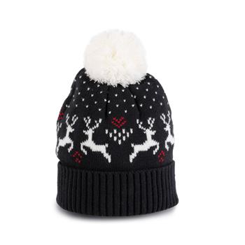 Gorro de navidad con diseño de renos