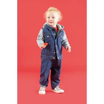 Chaqueta vaquera con capucha niños