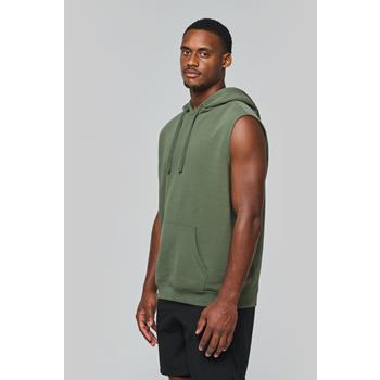 Sudadera con capucha sin mangas unisex<br/>