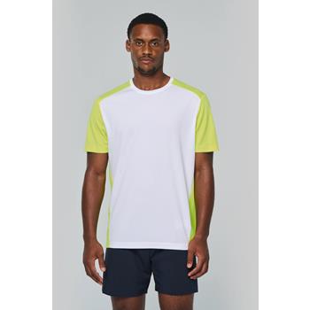 Camiseta de deporte ecorresponsable bicolor hombre