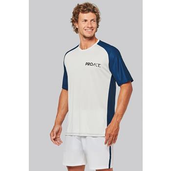 Camiseta de pádel bicolor mangas raglán hombre