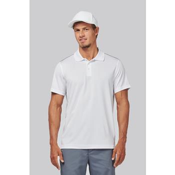 Polo interlock de manga corta hombre