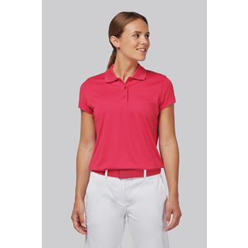 Polo interlock de manga corta mujer