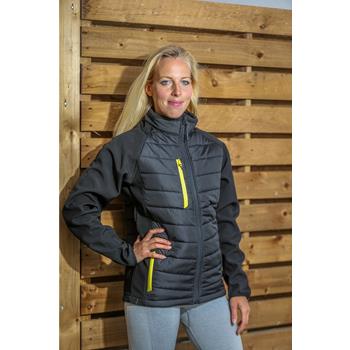 Chaqueta softshell black compass acolchada reciclada