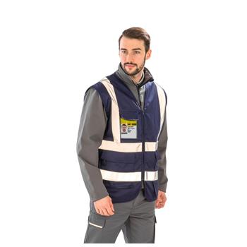 Chaleco de seguridad con cremallera