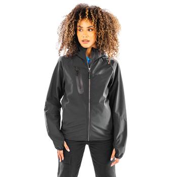 Chaqueta softshell 3 capas reciclada con capucha unisex<br/>