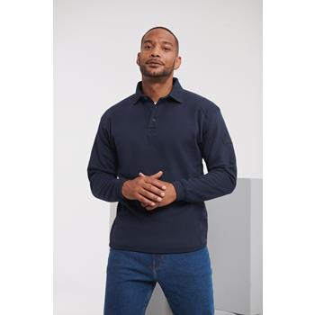 Sudadera heavy duty cuello de polo