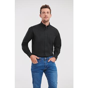 Camisa oxford manga larga hombre