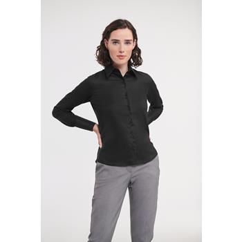 Camisa non-iron manga larga mujer
