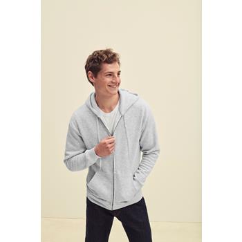Sudadera premium cremallera y capucha hombre (62-034-0)