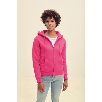 Sudadera premium cremallera y capucha mujer (62-118-0)