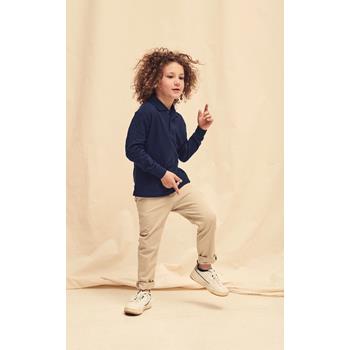 Polo 65/35 manga larga niños