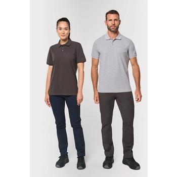 Polo ecorresponsable con bolsillo en el pecho unisex