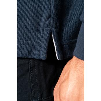 Polo antibacteriano manga larga hombre