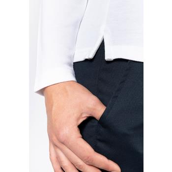 Polo antibacteriano manga larga mujer