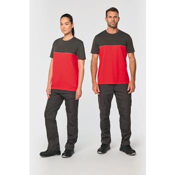 Camiseta bicolor ecorresponsable manga corta - unisex