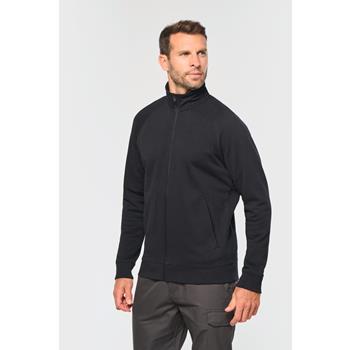 Chaqueta de felpa de algodón mangas raglán unisex