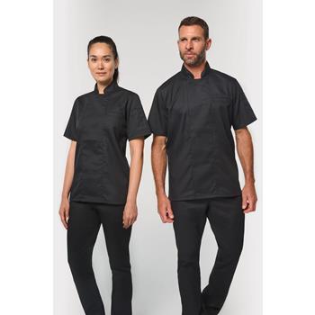 Chaqueta de cocina ecorresponsable y transpirable de manga corta unisex