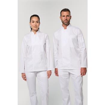 Chaqueta de cocina ecorresponsable y transpirable de manga larga unisex