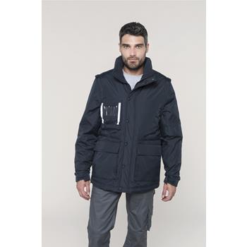 Parka workwear con mangas amovibles hombre