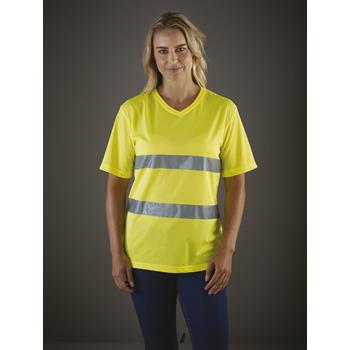 Camiseta cuello de pico top cool de alta visibilidad