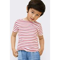 Camiseta niños cuello redondo a rayas "Miles"