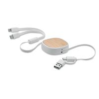 Cable carga retráctil multiUSB Togobam