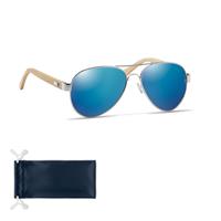Gafas de sol de bambú en bolsa Honiara