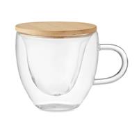 Taza de vidrio de borosilicato Coramug